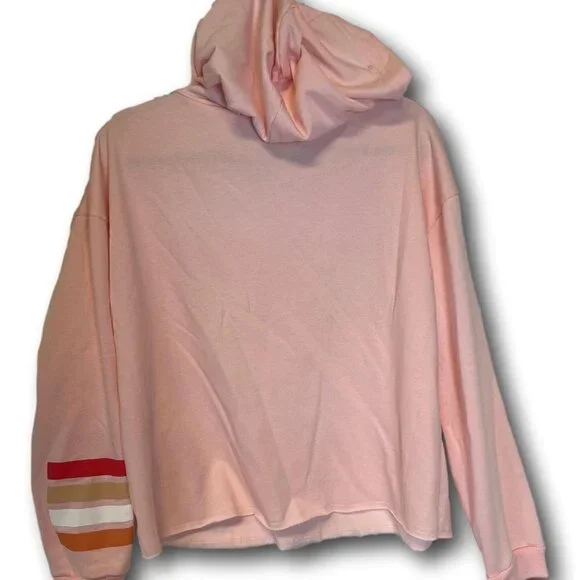 Awesome Pink COCA-COLA Logo Crop Casual Soft Hoodie Size: XL - Brand New - Picture 2 of 2